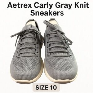 Aetrex Carly Gray Women’s Knit Sneakers